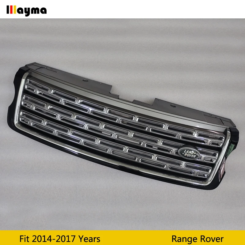Передние решетки из АБС пластика для Land Rover Range 2014 2015 2016 2017 лет серебристый цвет