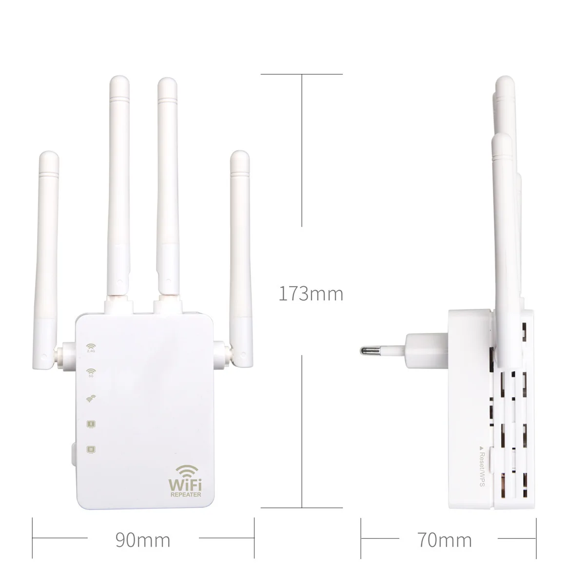 

wireless repeater 1200Mbps dual band Long transmission distance 2.4G and 5.8G wireless repeater