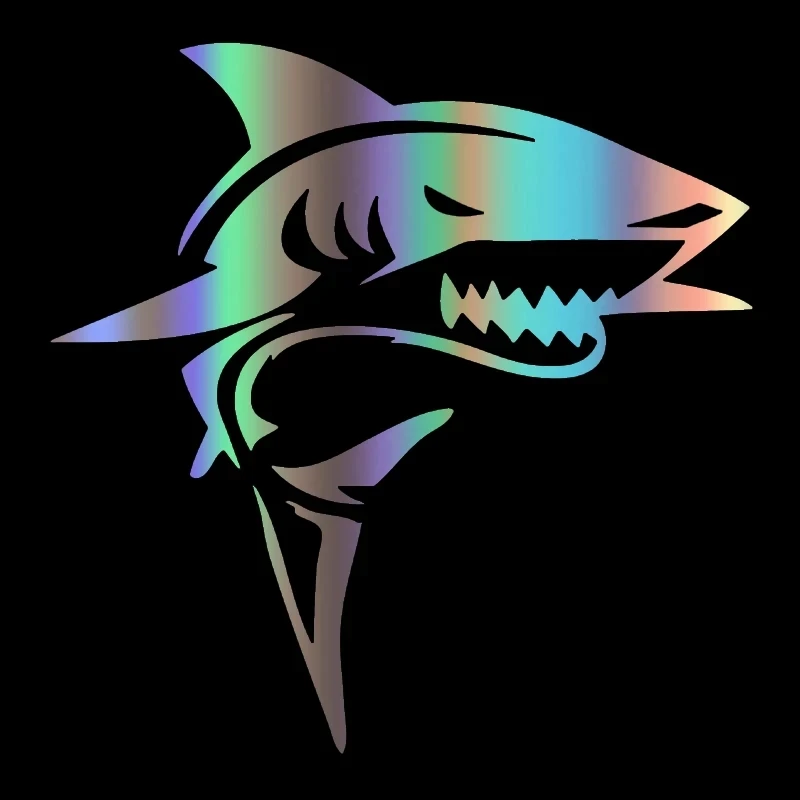 Car Stickers Decor Motorcycle Decals Shark Funny Decorative Accessories Creative Sunscreen Waterproof PVC | Автомобили и