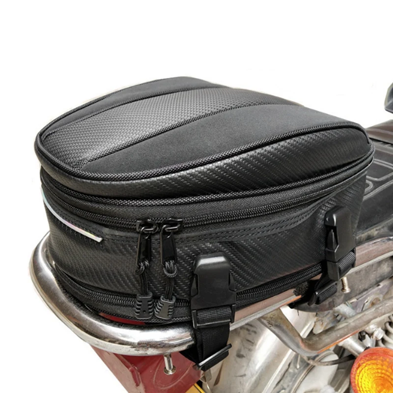 

Motorcycle Tail Bag Waterproof Seat Bag Motorbike Saddle Bags Multifunctional Motorcycle Bag