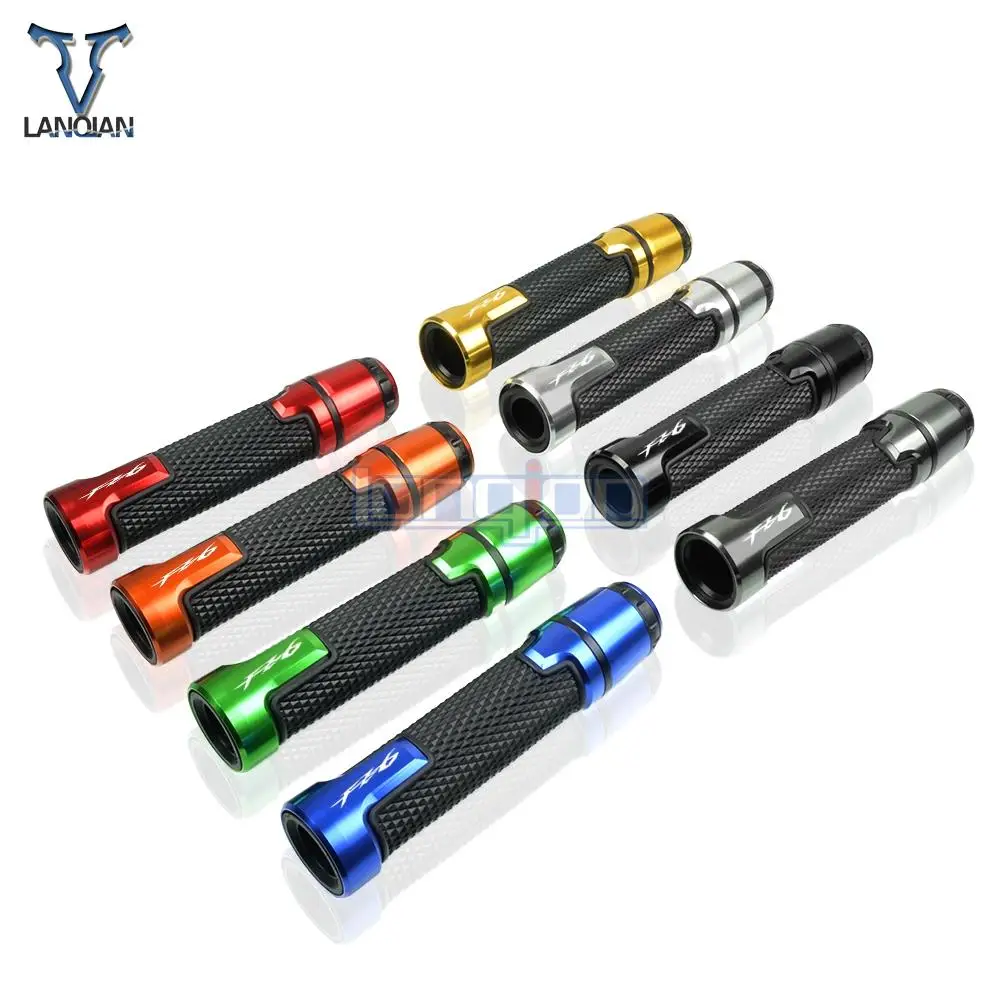 7/8 ''мотоцикл алюминиево-пластиковые ручки с логотипом для YAMAHA FZ6 фазер FZ6S FZ6N