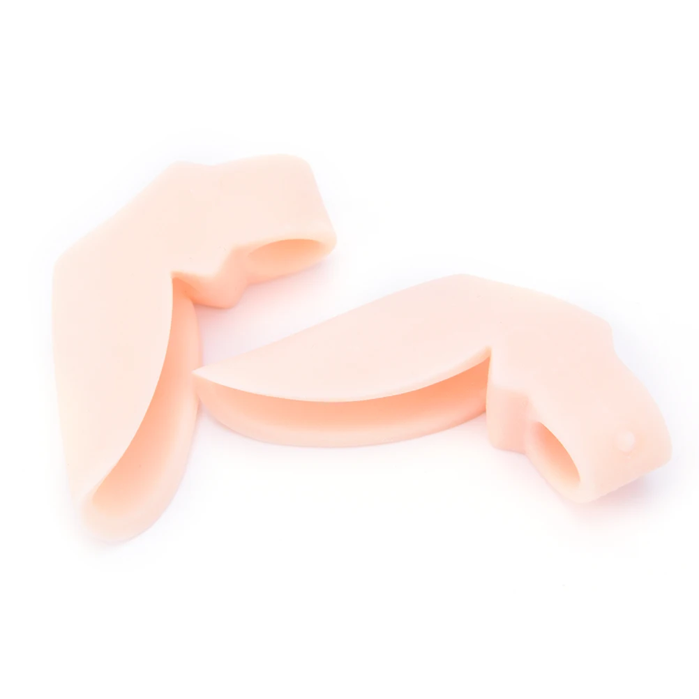 

1Pair Silicone Thumb Bunion Regulator Valgus Protector Adjuster Hallux Valgus Guard Feet Foot Fingers Two Hole Toe Separator