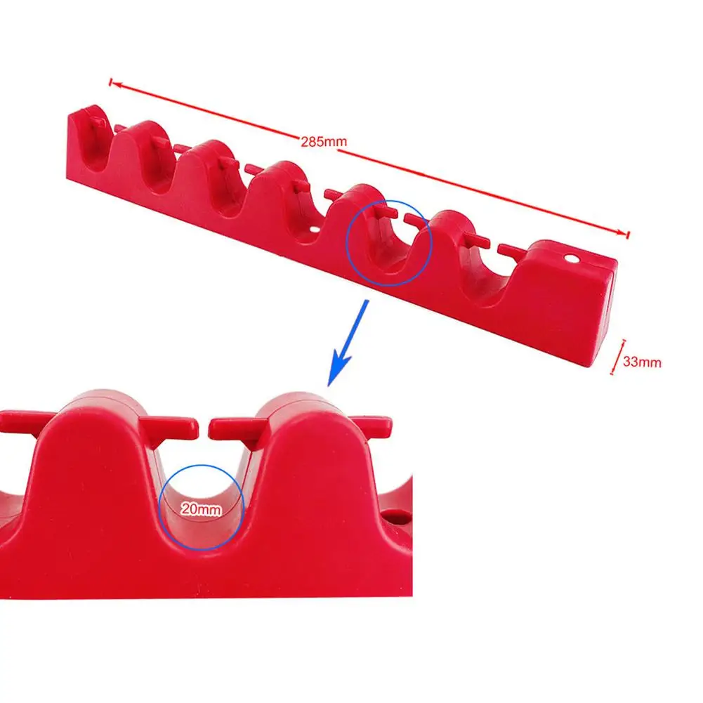 

Wall-mounted Fishing Rod Display Bracket 6-hole Rubber Fishing Rod Holder Kayak Fishing Rod Holder With 6 Mounting Screws