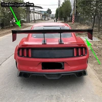 for ford mustang coupe 2015 2016 2017 carbon fiber rear trunk spoiler boot wing v styling
