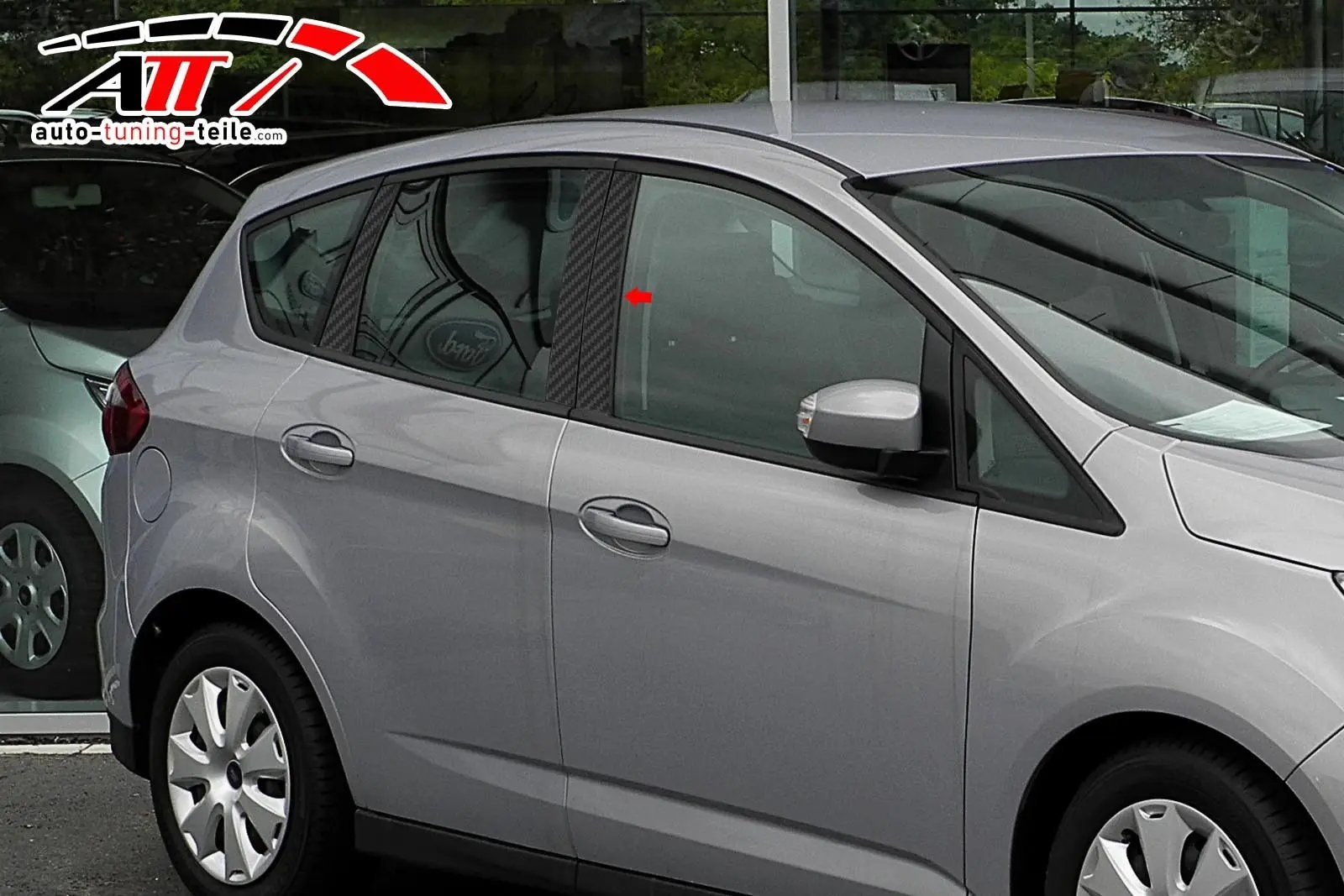 Подходит для Ford C max II 2012/10 2015/12 карбоновая дверная опора 6 шт. хромированный