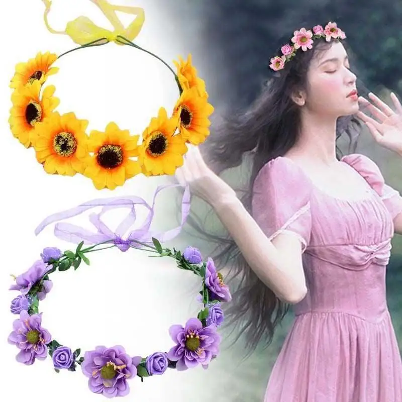 Женская повязка на голову с цветком вишни |