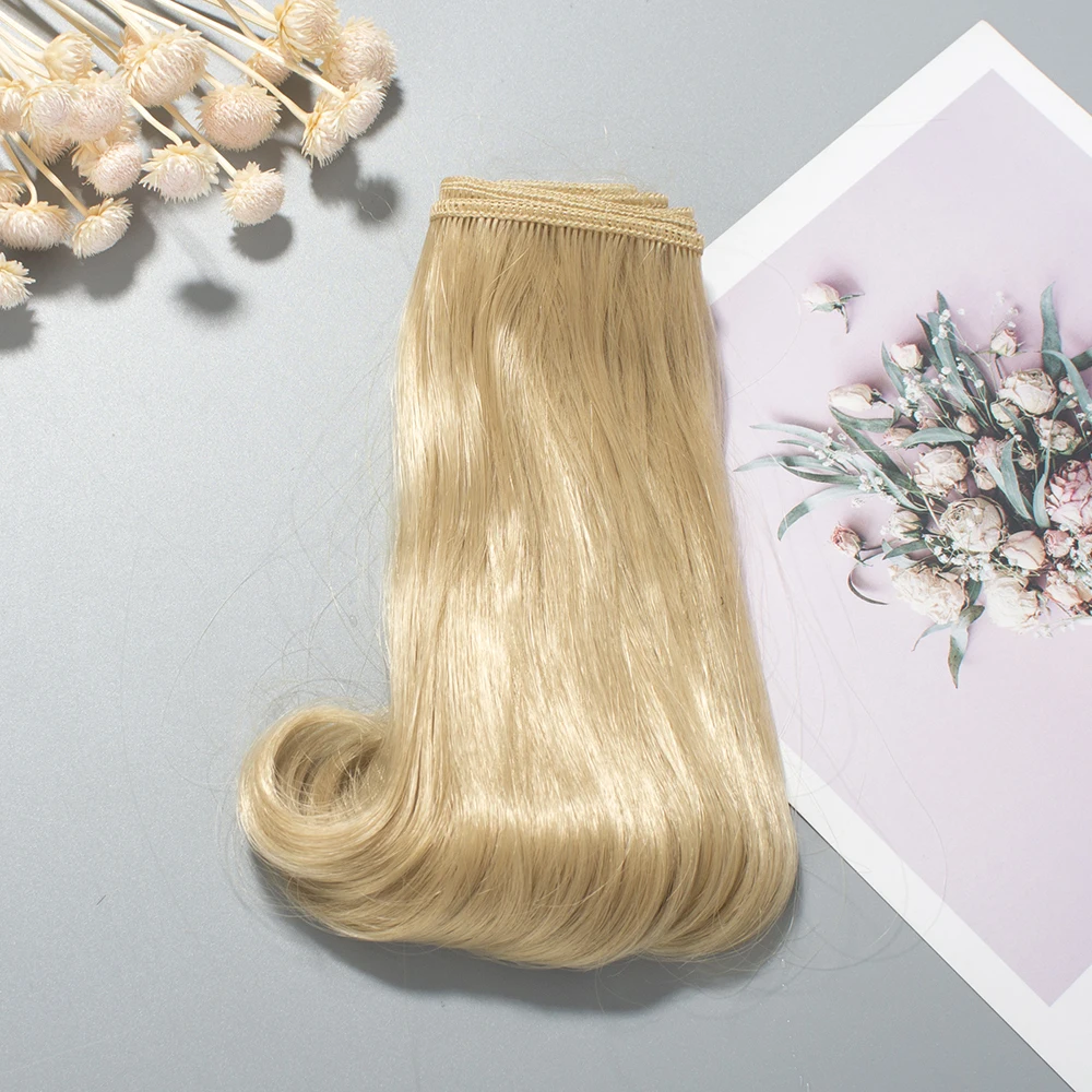 Волосы для наращивания из мягкого волокна 15 см искусственные волосы оранжевого