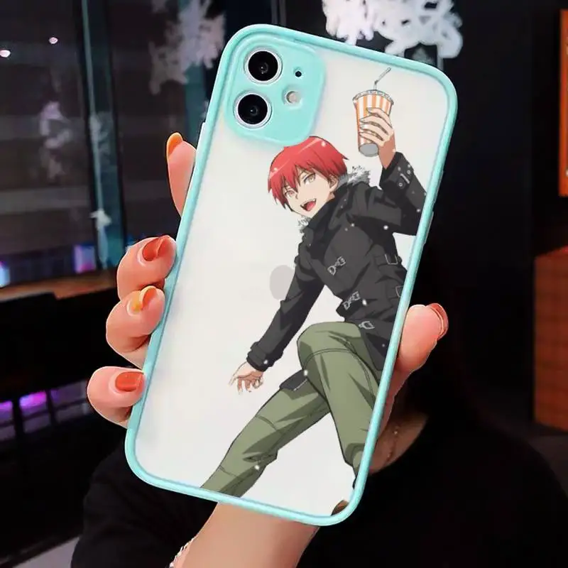 

Karma akabane assasination classroom Phone Cases matte transparent For iphone 7 8 11 12 plus mini x xs xr pro max cover