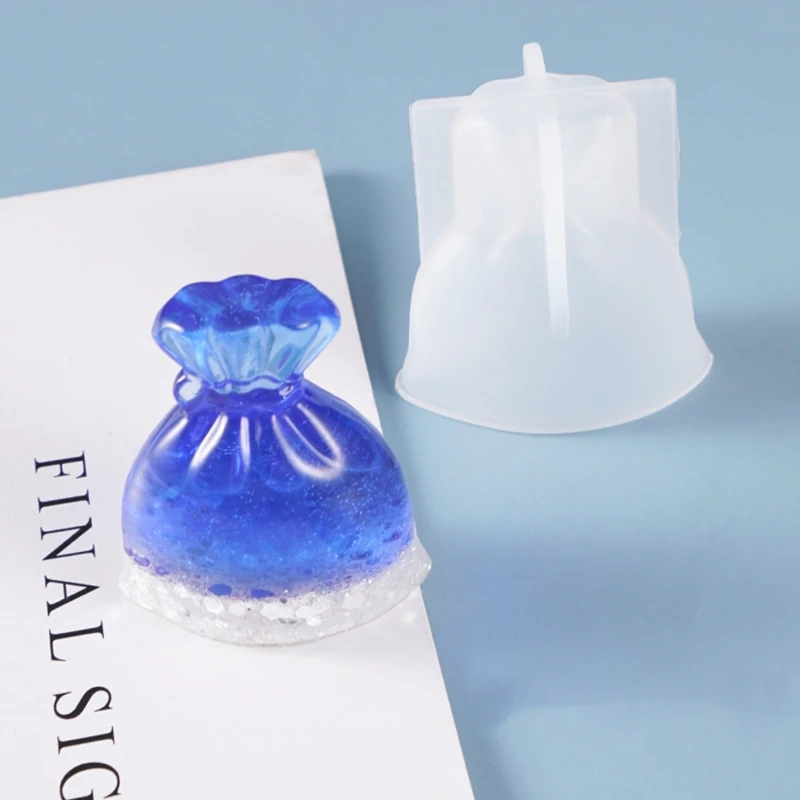 

Crystal Epoxy DIY Resin Mold Purse Lucky Bag Decoration Casting Silicone Mould