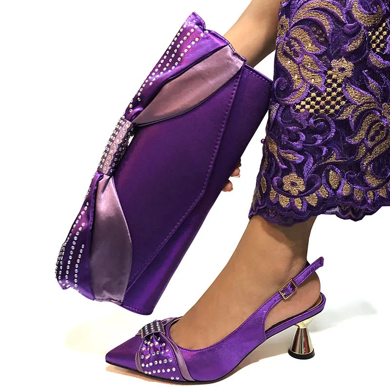2019 элегантный стиль нигерийская женская обувь и сумка подходящие к комплекту