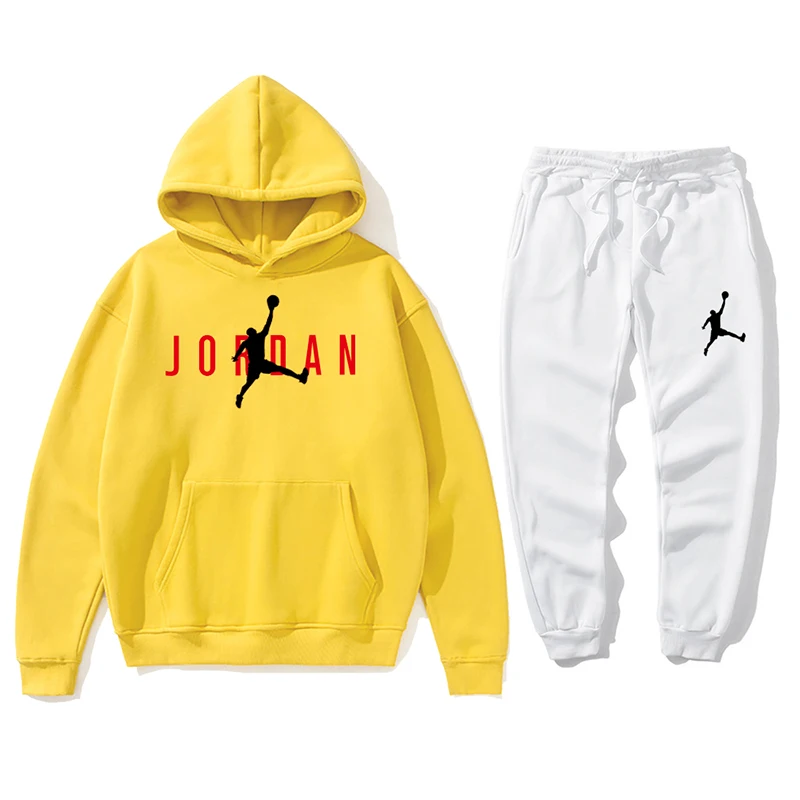 

2 Pieces Sets Tracksuit Men Hooded Sweatshirt+pants Pullover Hoodie Sportwear Suit Ropa Hombre Casual Men Clothes Size S-4XL