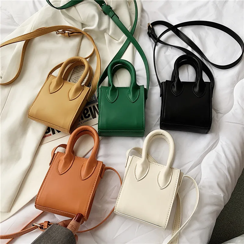 

MINI PU Leather Shoulder Bags For Women 2021 Chain Design Luxury Hand Bag Female Travel bags And Purses Sac A Main Femme