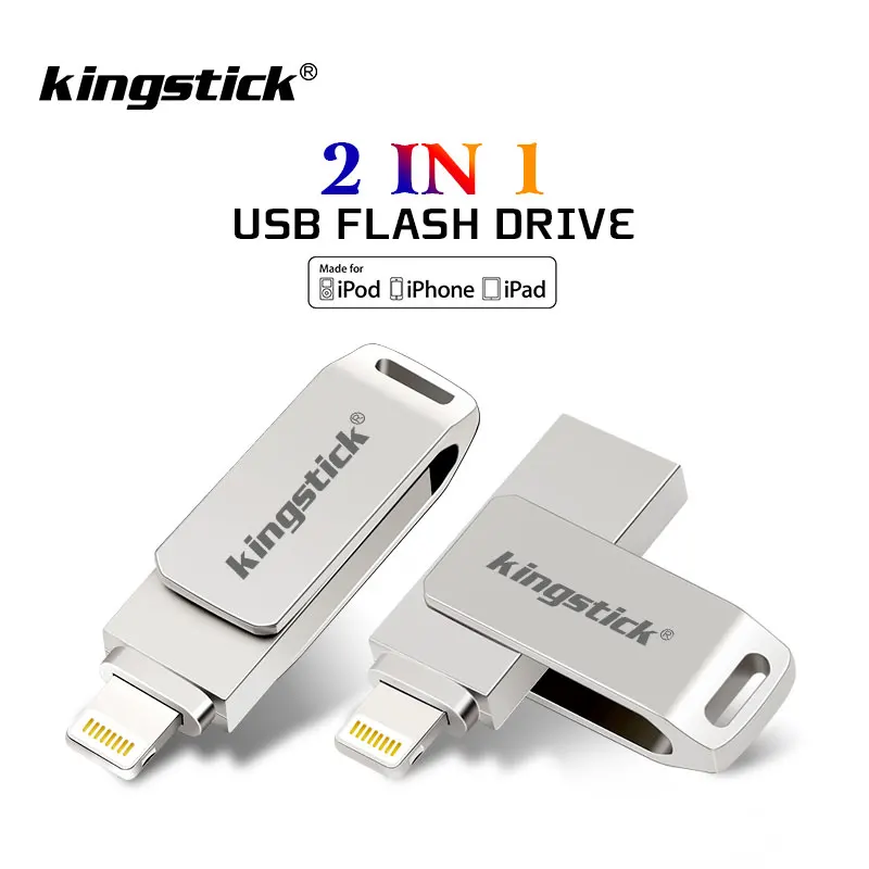 IOS 2 в 1 металлический USB флеш накопитель 128 ГБ type c Флешка 32 Гб 64 3 0 флэш диск для iPhone