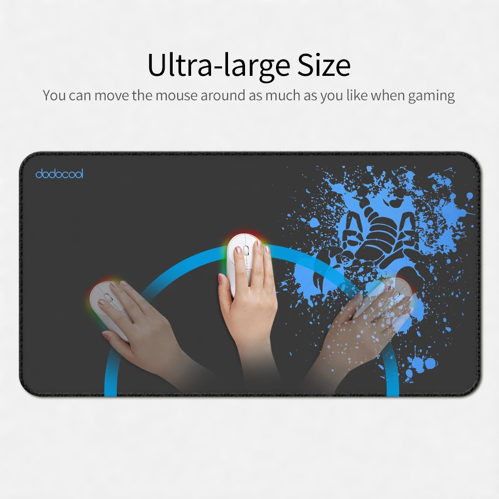 Коврик для мыши dodocool игровой офисный нескользящий износостойкий Настольный