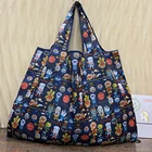 Многоразовая Складная женская сумка большого размера, сумка для покупок в продуктовом магазине, сумка на плечо, сумка для защиты окружающей среды