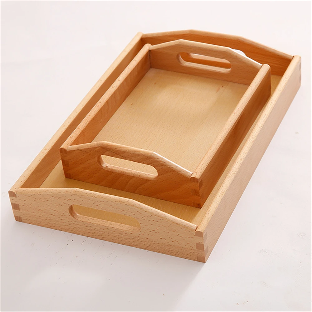 Японский поднос из цельного дерева прямоугольная буковая чайная тарелка для