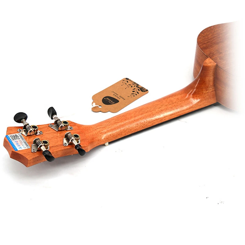 Укулеле 21 дюйм 4 струны Сапеле акустическая маленькая гитара розетка из розового