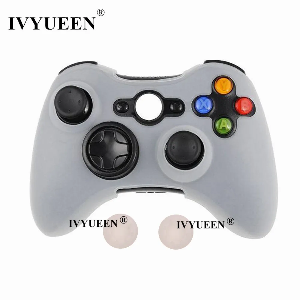 IVYUEEN 20 цветов мягкий силиконовый защитный чехол для microsoft Xbox 360 проводной/беспроводной контроллер аналоговые палочки крышки