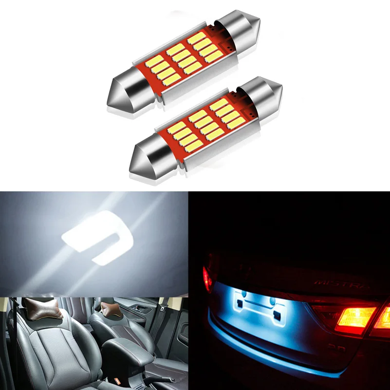 Festoon 36 мм C5W светодиодный Canbus лампочка для салона автомобиля Opel Astra J G Agila Zafira A B Corsa D