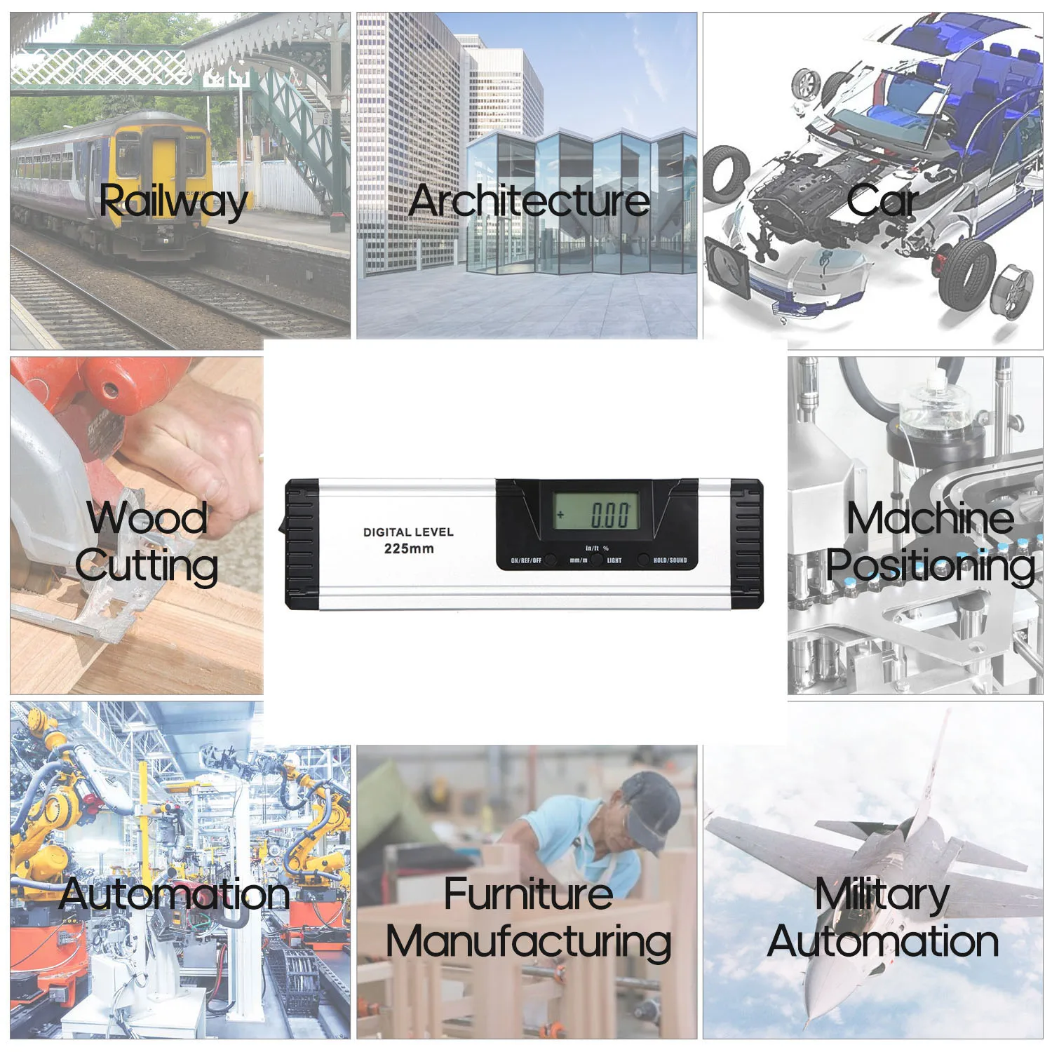 Цифровой транспортир электронный уровень с лазером алюминиевый сплав Угол Finder