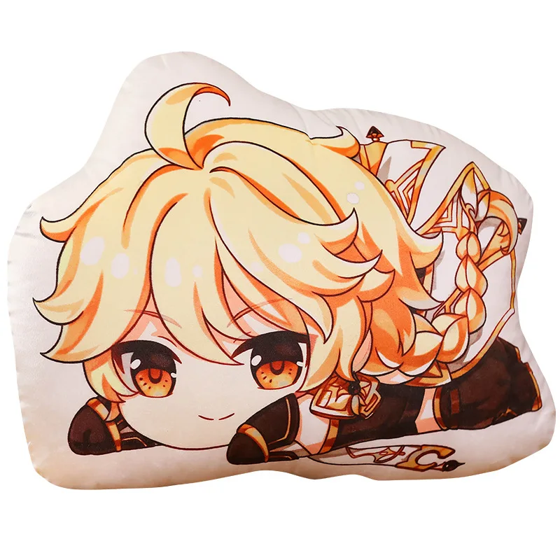 

Game Genshin Impact Cute Character Plush Dolls Fluorescent Plush Double-Sided Pillow Xmas Gift