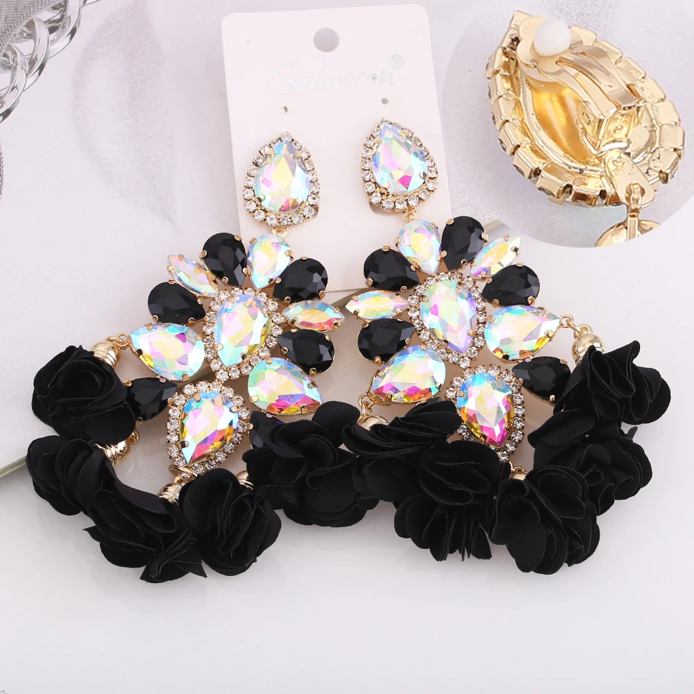 Серьги женские в стиле бохо с подвеской Стразы | Украшения и аксессуары