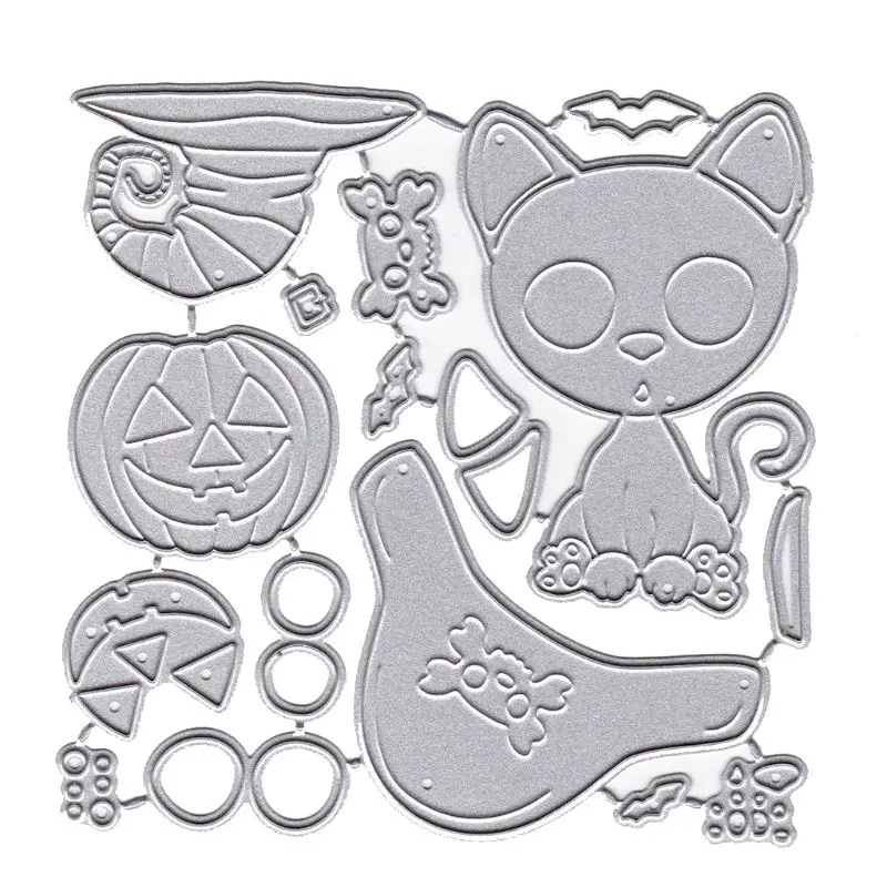 Металлические Вырубные штампы в виде кота тыквы на Хэллоуин | Дом и сад