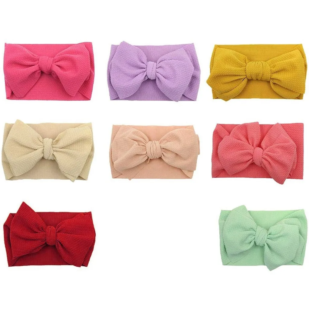 Baby Children's Nylon Soft Hair Accessories Band 8 Sets Of Jewelry Gifts Simple and Comfortable Headband |