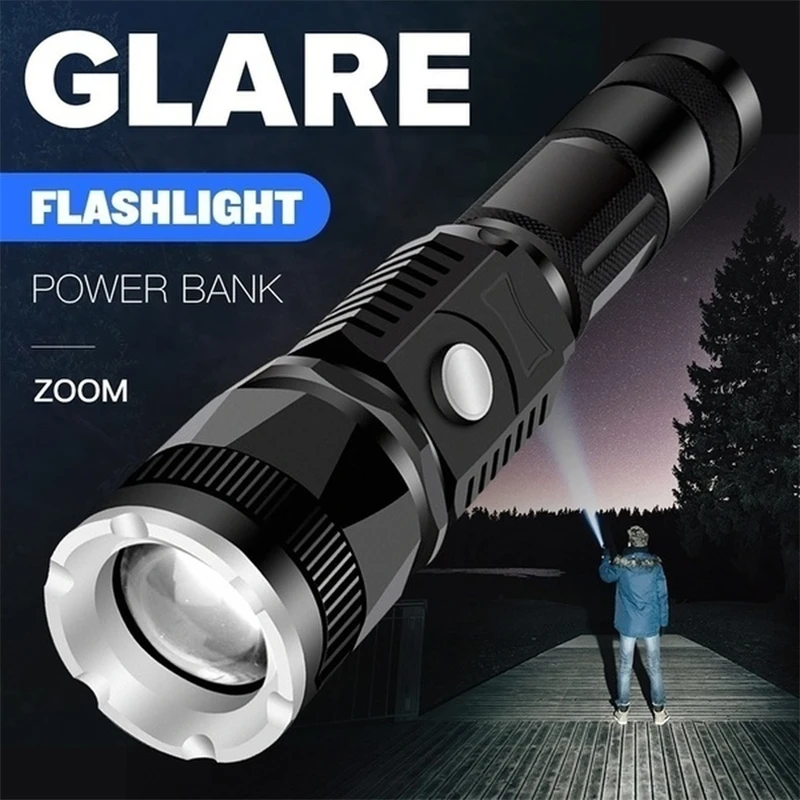 

Высококачественный Мощный фонарик yebeen, фонарик, фонарь, перезаряжаемый от USB, водонепроницаемый светодиодный фонарь, Ультраяркий