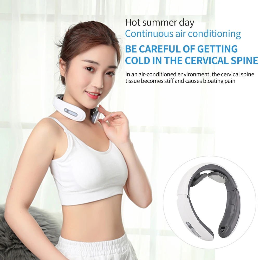Электрический импульсный массажер для спины и шеи терапевтический массажный