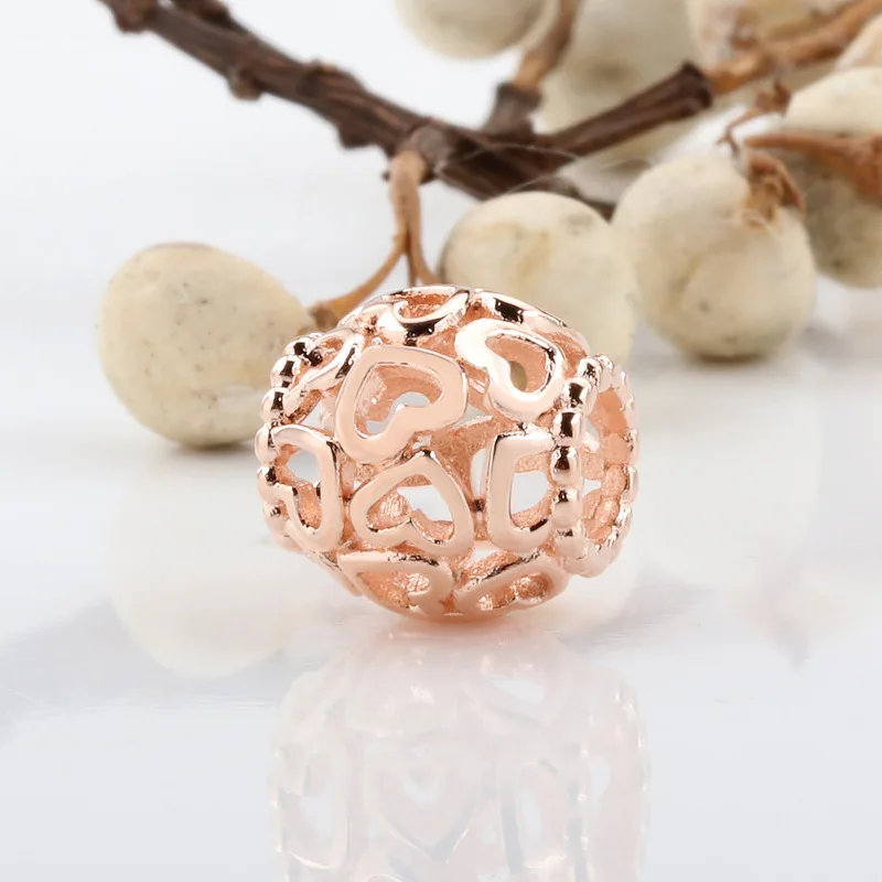 

Подлинные серебряные бусины 925 пробы Новый стиль открывается вашего сердца шарма бусины, подходят к оригиналу Pandora, браслет для женщин, сдел...