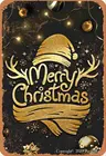 Рождественский Золотой постер 20 х30 см, железная винтажная декоративная табличка для дома, кухни, ванной, фермы, сада, гаража