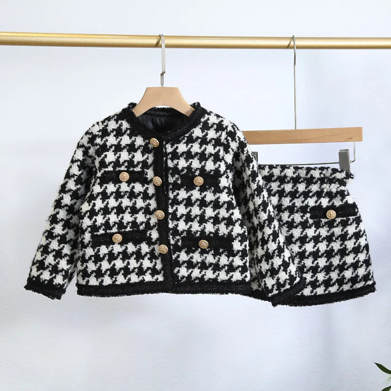 Набор ароматов для девочек Осень-зима 2019 Новое Модное детское пальто короткая