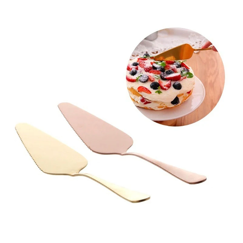 

Muti-Color Stainless Steel Serrated Edge Cake Server Blade Cutter Pie Pizza Shovel Cake Spatula Baking Tool