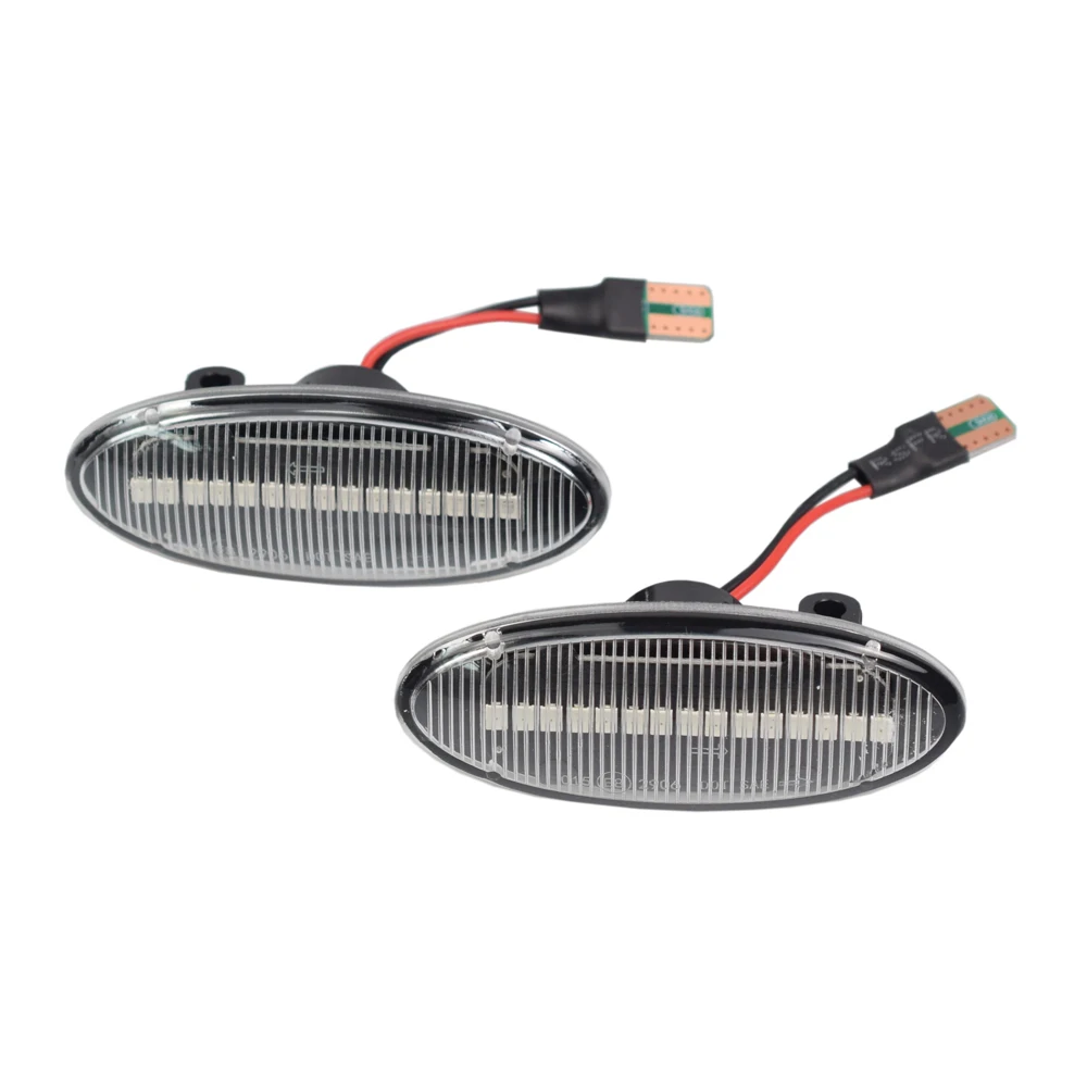 Светодиодный Динамический указатель поворота боковой габаритный фонарь для Nissan