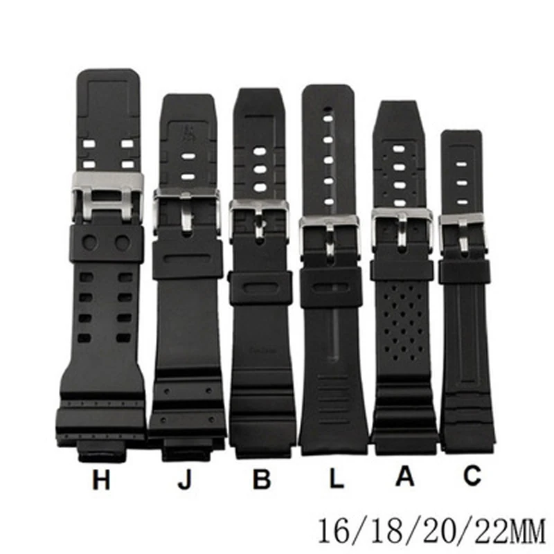 

Newly Rubber Watchband Watches Replace Electronic Wristwatch Band Sports Watch Straps VK-ING