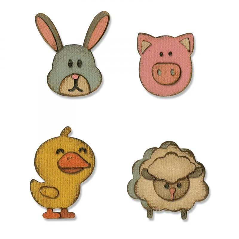 

Word Set Butterfly Duck Pig Rabbit Robot Mix Metal Cutting Dies Stencil for Scrapbooking Embossing Diy Paper Card Stencils Work