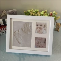 baby and footprint photo frame newborn growth record souvenir creative photo frame