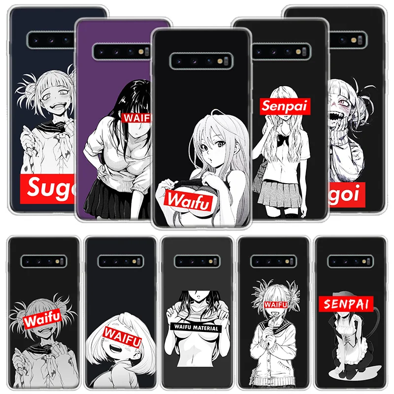 

Sugoi Senpai Anime Waifu Phone Case For Samsung S22 Ultra S21 Plus Galaxy S20 FE S10 Lite 2020 S9 S8 S7 S6 Edge Cover Pattern Ca