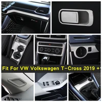 window switch button head light adjust glove storage box handle buckle cover trim fit for vw volkswagen t cross 2019 2022
