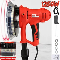wolike 1250w drywall sander with dust clooect bag and led light wall polishing machine grinding wall putty polisher machine