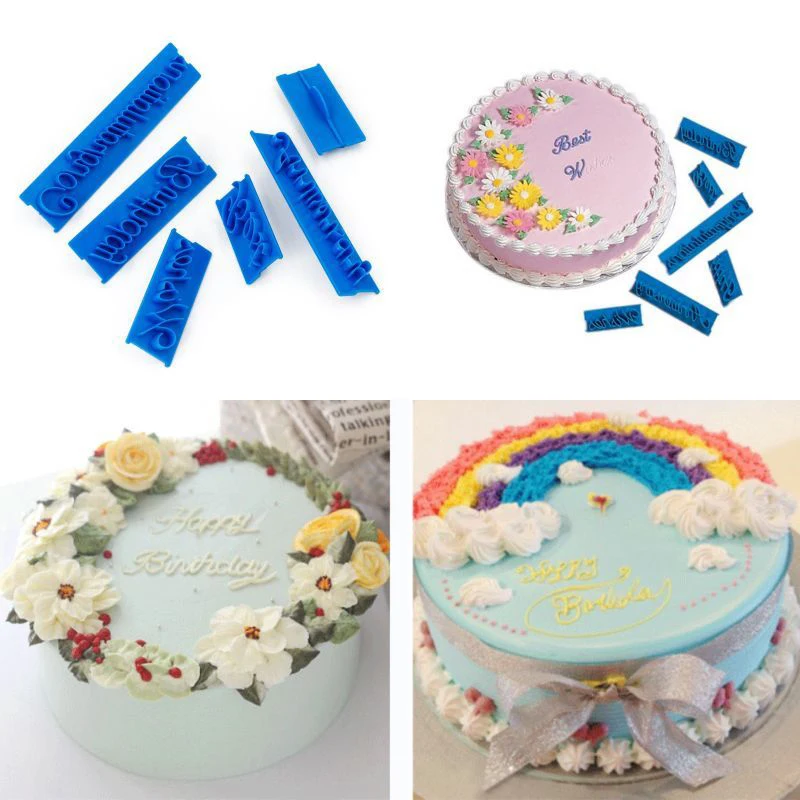 6 шт./компл. Персонажи Алфавит цифры впечатление набор для печенья штамп тиснение