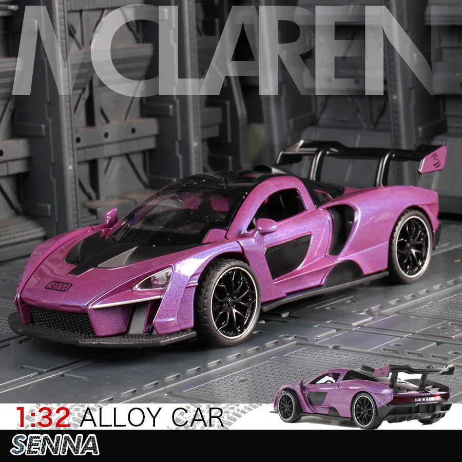 Модель автомобиля SENNA 1:32 из сплава Литые и игрушечные автомобили имитация 1/32