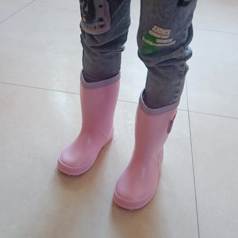 DRIPDROP Резиновые сапоги детские Непромокаемые для мальчиков и девочек с рисунком