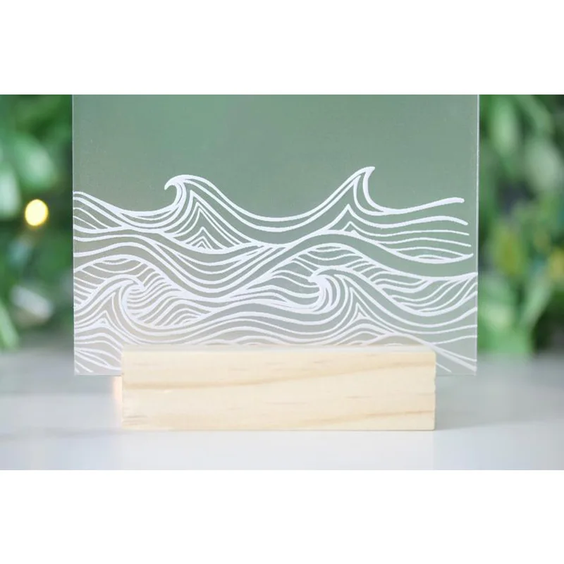 

Nautical Acrylic Table Numbers - Table Numbers Wedding - Table Numbers with Holders - Beach Themed Wedding Decor