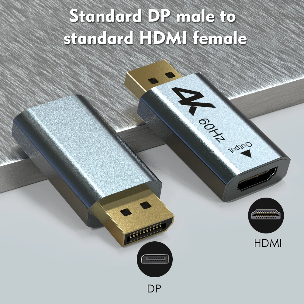 Алюминиевый адаптер Wavlink 4K Displayport dp-hdmi совместимый 2K @ 60 Гц 1080P мама-папа для ПК