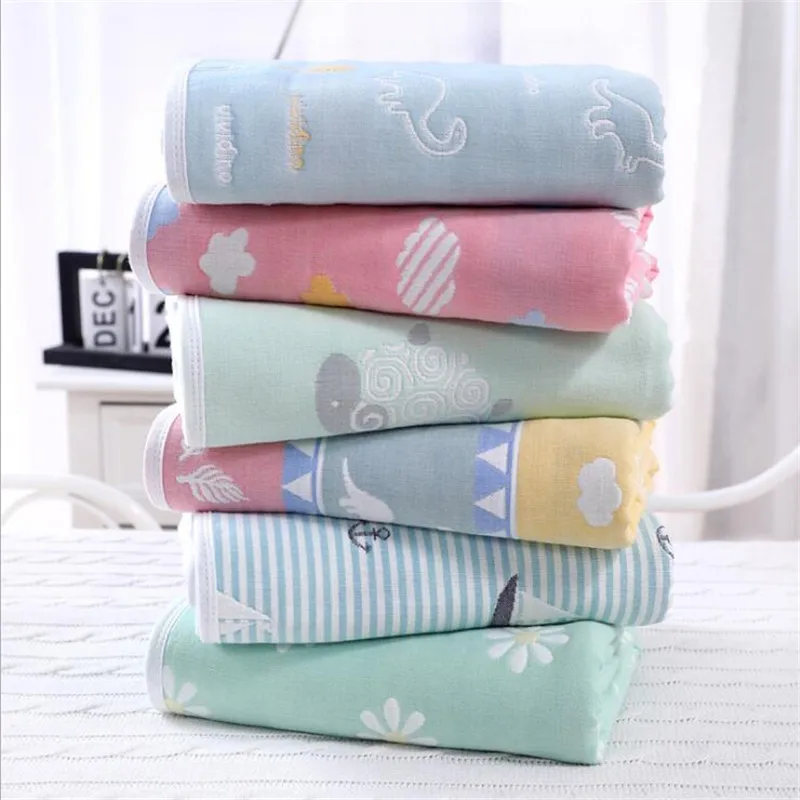 

90*100 см 100% хлопок газовое детское одеяло 6-слойное бальное платье на лето-осень детское спальное Одеяло детский сад спальное одеяло