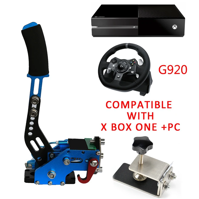 G920 Blue Горячие гоночные игры USB Ручной тормоз SIM зажим PC+ PS4 ручной тормоз SIM для гоночных игр G920 G29 G27 с приспособлением экшн-игрушка FANATECOSW - Цвет: G920 Blue