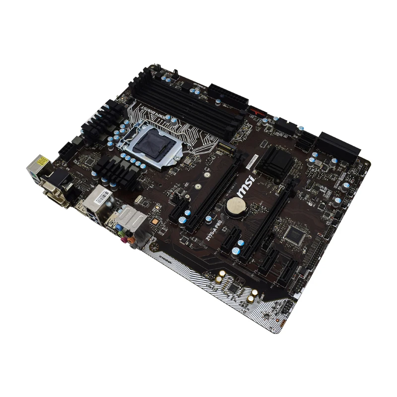 Для MSI Z170 A PRO материнская плата 1151 pin M.2 интерфейс DDR4 Оригинал используется