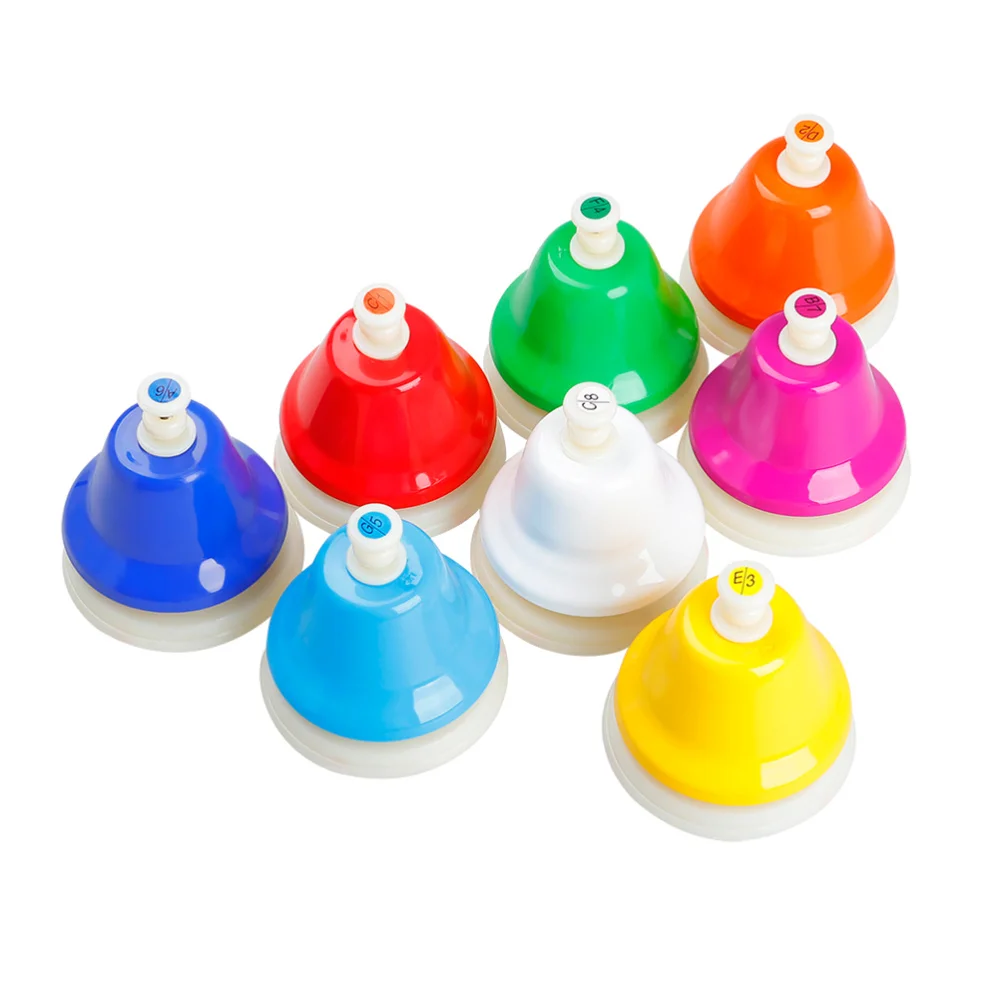 

1 Set of Eight Tone Bells Percussion Bell Percussion Musical Instrument